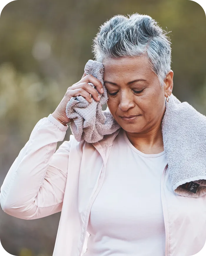 Woman relaxing on sofa